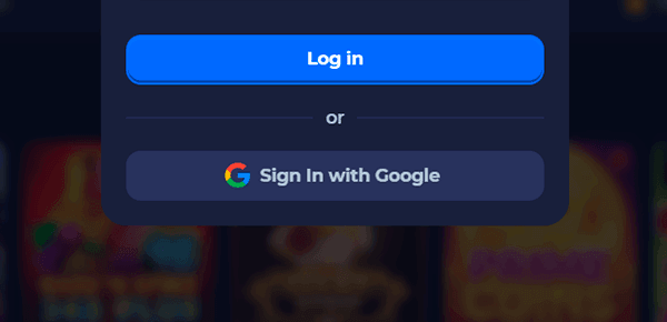 Tycoon Casino login with social networks